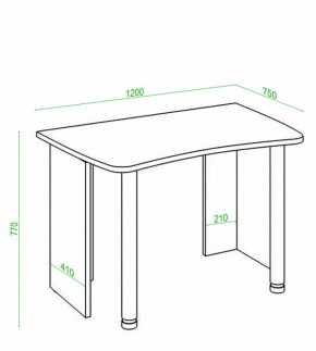 Стол офисный Домино Лайт СКЛ-Софт120 в Глазове - glazov.mebel24.online | фото 2