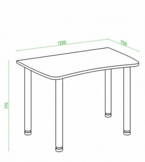 Стол офисный Домино Лайт СКЛ-Софт120МО в Глазове - glazov.mebel24.online | фото 3