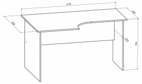 Стол офисный Офис ОФ-10 в Глазове - glazov.mebel24.online | фото 3