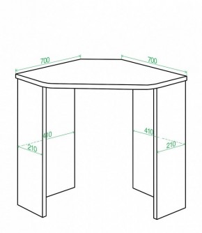 Стол письменный Домино Lite СКЛ-Угл70 в Глазове - glazov.mebel24.online | фото 2