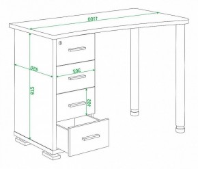 Стол письменный Домино нельсон СКМ-50 в Глазове - glazov.mebel24.online | фото 5