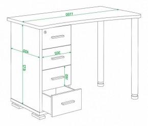 Стол письменный Домино нельсон СКМ-50 в Глазове - glazov.mebel24.online | фото 5