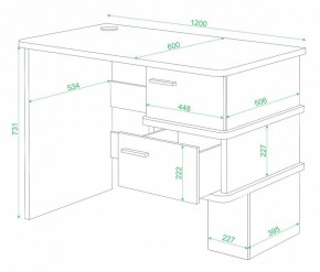 Стол письменный Домино СД-15 в Глазове - glazov.mebel24.online | фото 2