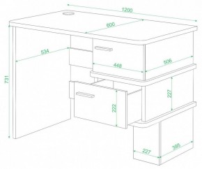 Стол письменный Домино СД-15 С в Глазове - glazov.mebel24.online | фото 2