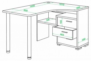 Стол письменный Домино СР-132С-140 в Глазове - glazov.mebel24.online | фото 2