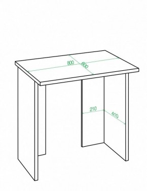 Стол письменный Нельсон Lite СКЛ-Прям80 в Глазове - glazov.mebel24.online | фото 2