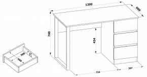 Стол письменный СПм-205 в Глазове - glazov.mebel24.online | фото 4