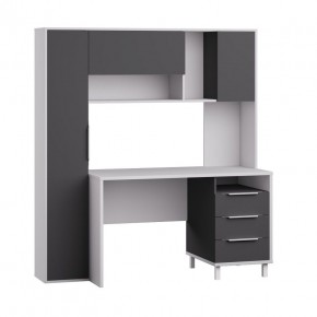 Стол рабочий 12.95 N Комфорт (Белый премиум, Серый Шифер) в Глазове - glazov.mebel24.online | фото