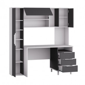 Стол рабочий 12.95 N Комфорт (Белый премиум, Серый Шифер) в Глазове - glazov.mebel24.online | фото 2