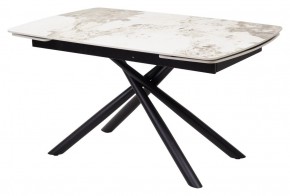 Стол RIVOLI 140 GLOSS LUXURY PANDORA SOLID CERAMIC / BLACK, ®DISAUR в Глазове - glazov.mebel24.online | фото 1