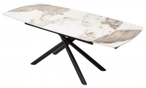 Стол RIVOLI 140 GLOSS LUXURY PANDORA SOLID CERAMIC / BLACK, ®DISAUR в Глазове - glazov.mebel24.online | фото 2
