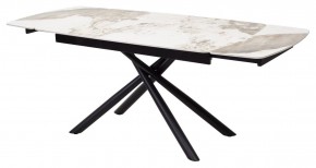 Стол RIVOLI 140 GLOSS LUXURY PANDORA SOLID CERAMIC / BLACK, ®DISAUR в Глазове - glazov.mebel24.online | фото 7