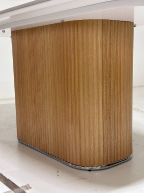 Стол TAMPA 180 цвет БЕЛЫЙ МРАМОР M326, керамика / Каркас OAK, ®DISAUR в Глазове - glazov.mebel24.online | фото 4
