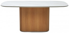 Стол TAMPA 180 цвет БЕЛЫЙ МРАМОР M326, керамика / Каркас OAK, ®DISAUR в Глазове - glazov.mebel24.online | фото 9