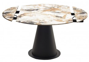 Стол TERAMO 135 GLOSS GRAND JADE SOLID CERAMIC, керамика, поворотн.механизм / Черный каркас, ®DISAUR в Глазове - glazov.mebel24.online | фото 14