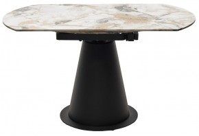 Стол TERAMO 135 GLOSS GRAND JADE SOLID CERAMIC, керамика, поворотн.механизм / Черный каркас, ®DISAUR в Глазове - glazov.mebel24.online | фото 16