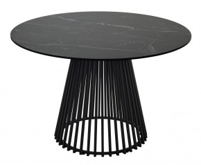 Стол TERNI 120 MATT BLACK MARBLE SOLID CERAMIC Черный мрамор матовый, керамика /Черн.каркас, ®DISAUR в Глазове - glazov.mebel24.online | фото 8