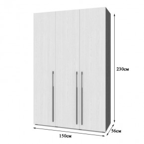 СТОУН С32 Шкаф 3-х створчатый с ящиками (анкор темный/анкор светлый) в Глазове - glazov.mebel24.online | фото 2