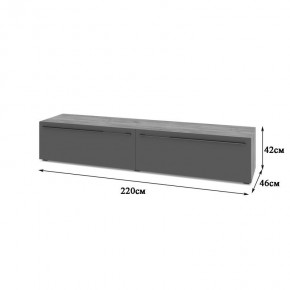 СТОУН С72 Тумба ТВ (золотой дуб/графит) в Глазове - glazov.mebel24.online | фото 2