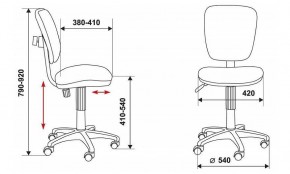 Стул компьютерный Бюрократ CH-204NX/26-28 черный в Глазове - glazov.mebel24.online | фото