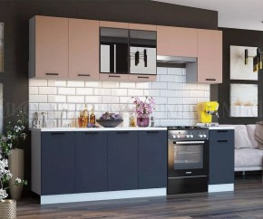 ТЕХНО Кухонный гарнитур 2,6 м Компоновка №3 в Глазове - glazov.mebel24.online | фото 4