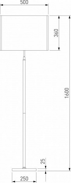 Торшер Eurosvet Notturno 01163/1 латунь в Глазове - glazov.mebel24.online | фото 2