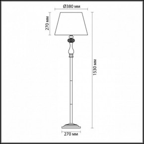 Торшер Odeon Light Gaellori 3393/1F в Глазове - glazov.mebel24.online | фото 3