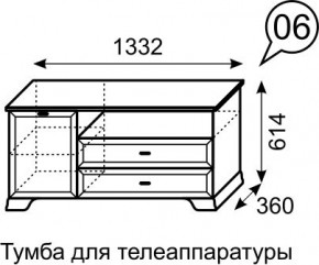 Тумба для телеаппаратуры Венеция 6 бодега в Глазове - glazov.mebel24.online | фото 3