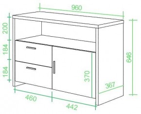 Тумба комбинированная Домино Lite ТБЛ в Глазове - glazov.mebel24.online | фото 2