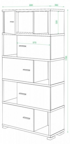 Тумба комбинированная Домино нельсон СБ-30/5 в Глазове - glazov.mebel24.online | фото 2