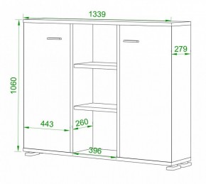 Тумба комбинированная Домино ПУ-60-3 в Глазове - glazov.mebel24.online | фото 2