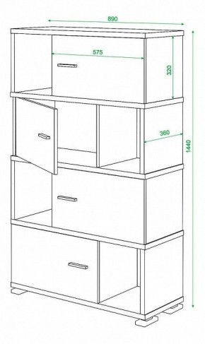 Тумба комбинированная Домино СБ-30/4 в Глазове - glazov.mebel24.online | фото 2