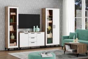 Тумба НМ 013.79 "Марсель" (Меренга/Дуб Крафт Табачный) в Глазове - glazov.mebel24.online | фото 3
