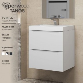 Тумба под раковину Uperwood Tanos 100 см, подвесная, белая матовая в Глазове - glazov.mebel24.online | фото 4