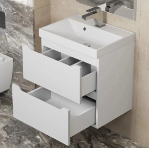 Тумба под раковину Uperwood Tanos 50 см, подвесная, белая матовая в Глазове - glazov.mebel24.online | фото 3