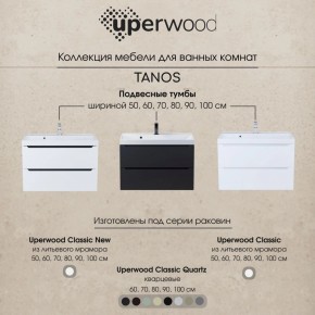 Тумба под раковину Uperwood Tanos 50 см, подвесная, черная матовая в Глазове - glazov.mebel24.online | фото 12