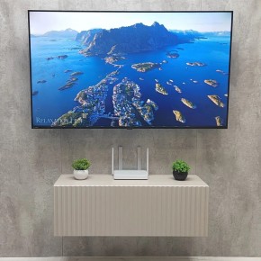 Тумба подвесная под ТВ LINES MTV3-MA 900 Бежевый (Леда-М 10.1.5) в Глазове - glazov.mebel24.online | фото 3