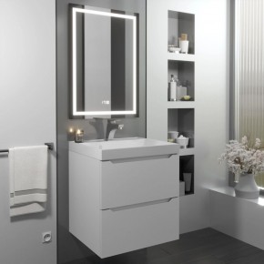 Тумба с раковиной Uperwood Tanos 50 см, подвесная, белая матовая в Глазове - glazov.mebel24.online | фото