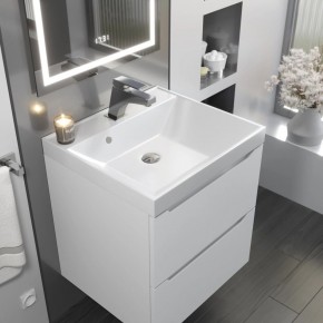 Тумба с раковиной Uperwood Tanos 50 см, подвесная, белая матовая в Глазове - glazov.mebel24.online | фото 9