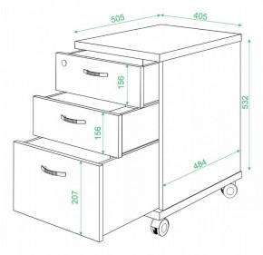 Тумбочка Домино нельсон ТС-2 в Глазове - glazov.mebel24.online | фото 2