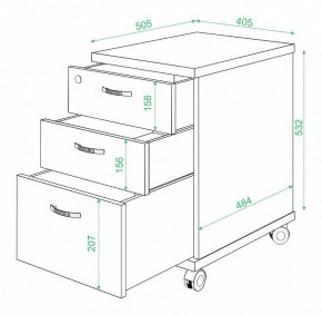 Тумбочка Домино ТС-2 в Глазове - glazov.mebel24.online | фото 2