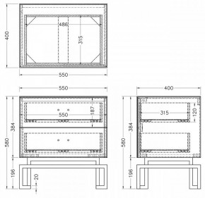 Тумбочка KFG085-NI в Глазове - glazov.mebel24.online | фото 5