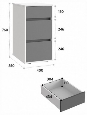 Тумбочка Оскар ОС-10 в Глазове - glazov.mebel24.online | фото 5