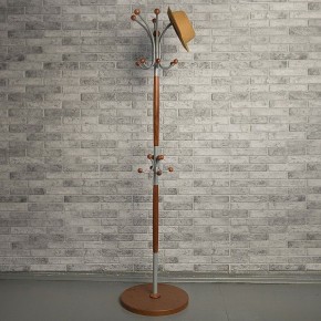Вешалка-стойка Декарт Д-1 средне-коричневый/металлик в Глазове - glazov.mebel24.online | фото 6