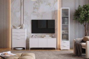 ЗЕФИР Гостиная К1 (белое дерево/белый муар) в Глазове - glazov.mebel24.online | фото