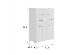 ЗЕФИР Гостиная К1 (белое дерево/белый муар) в Глазове - glazov.mebel24.online | фото 2